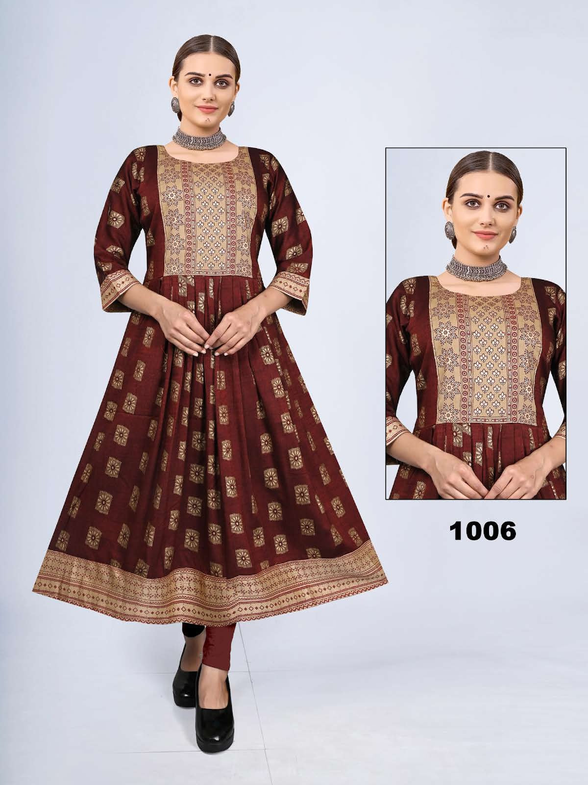 Avatar Vol 6 Kavinay Two Tone Anarkali Kurtis