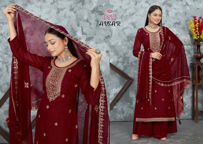 Avsar Panch Ratna Silk Plazzo Style Suits