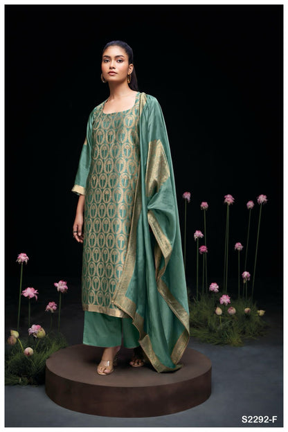 Ayaka 2292 Ganga Woven Silk Plazzo Style Suits