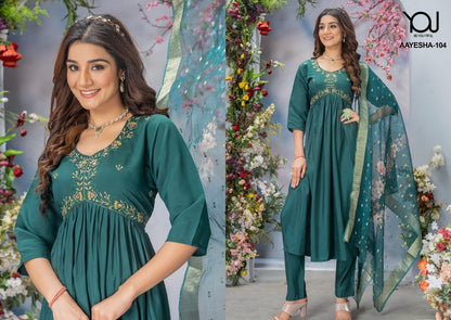 Ayesha You Roman Silk Readymade Pant Style Suits
