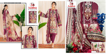 Ayezal Vol 1 Aasha Designer Cotton Pakistani Salwar Suits