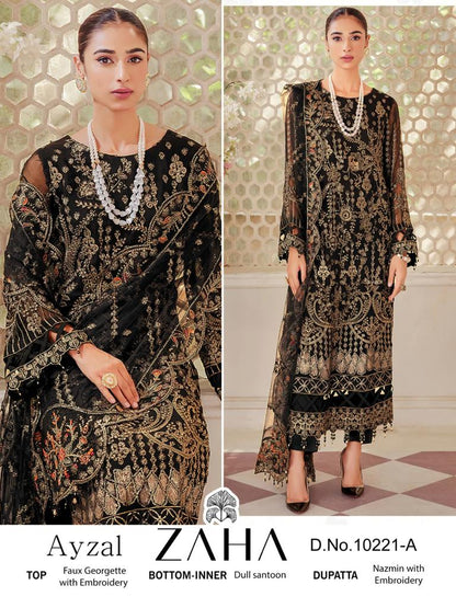 Ayzal Vol 1 Zaha Georgette Pakistani Salwar Suits