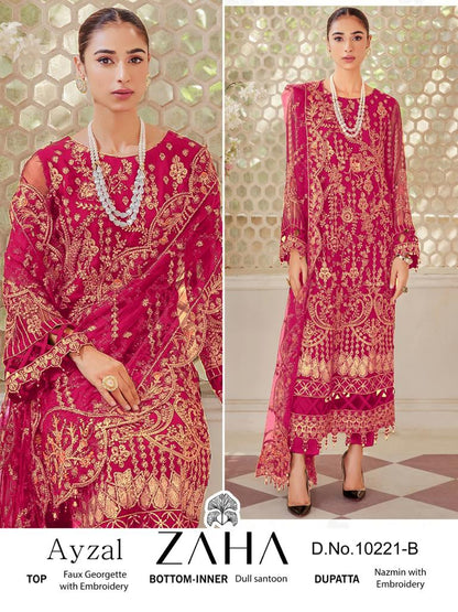 Ayzal Vol 1 Zaha Georgette Pakistani Salwar Suits