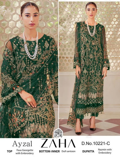 Ayzal Vol 1 Zaha Georgette Pakistani Salwar Suits
