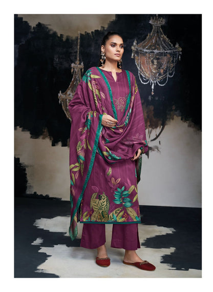 Azara Ganga Silk Satin Plazzo Style Suits
