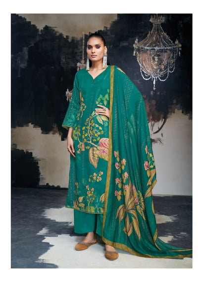 Azara Ganga Silk Satin Plazzo Style Suits