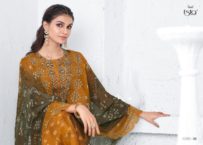 Azura Esta Sahiba Organza Pant Style Suits