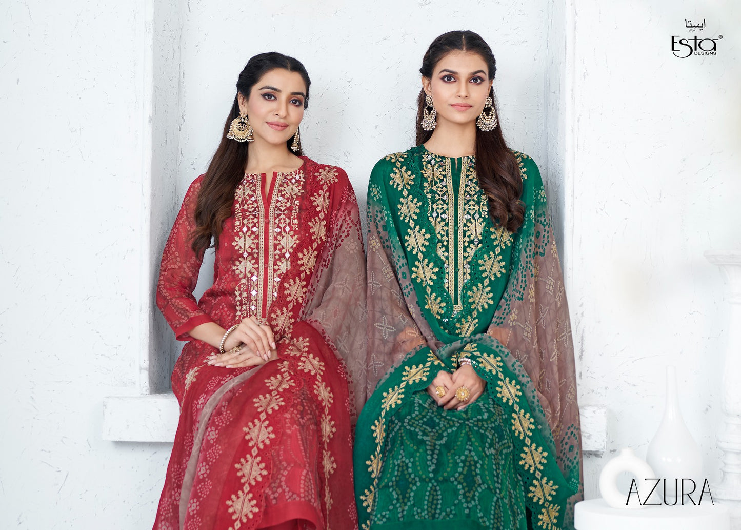 Azura Esta Sahiba Organza Pant Style Suits