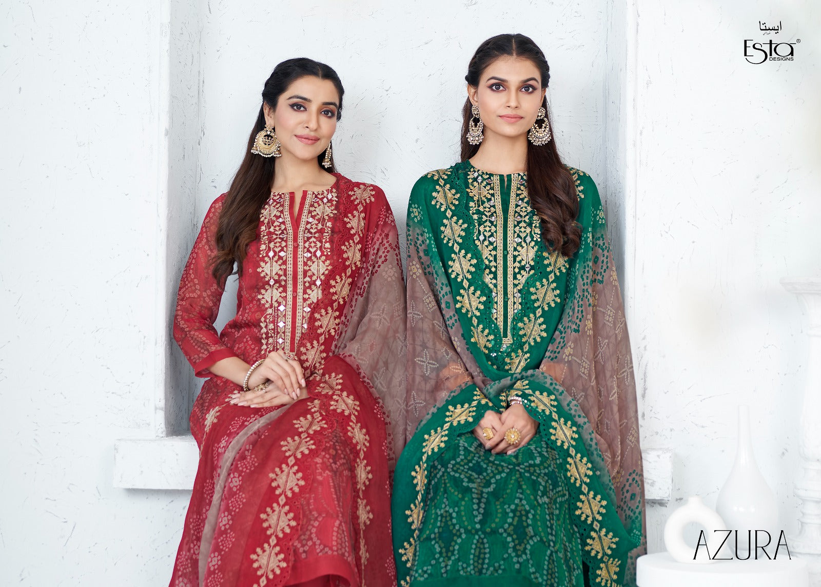 Azura Esta Sahiba Organza Pant Style Suits