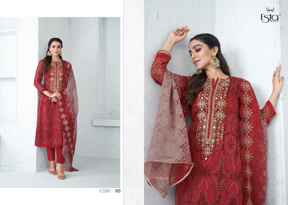 Azura Esta Sahiba Organza Pant Style Suits