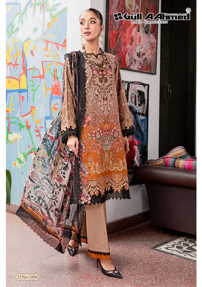 Azure Luxury Lawn Gul Ahmed Karachi Salwar Suits