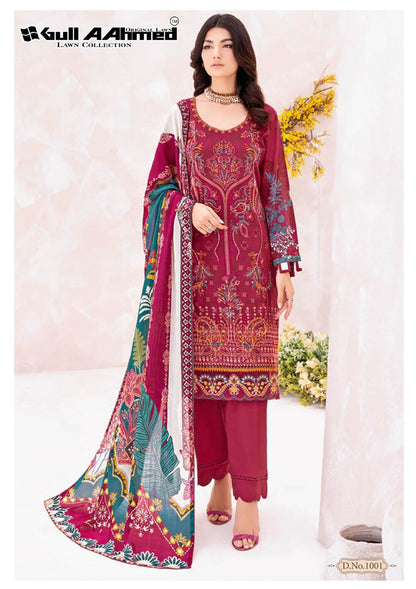 Azure Luxury Lawn Gul Ahmed Karachi Salwar Suits