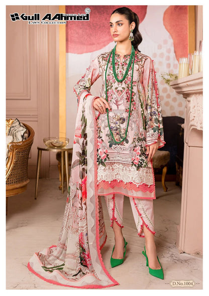 Azure Luxury Lawn Gul Ahmed Karachi Salwar Suits