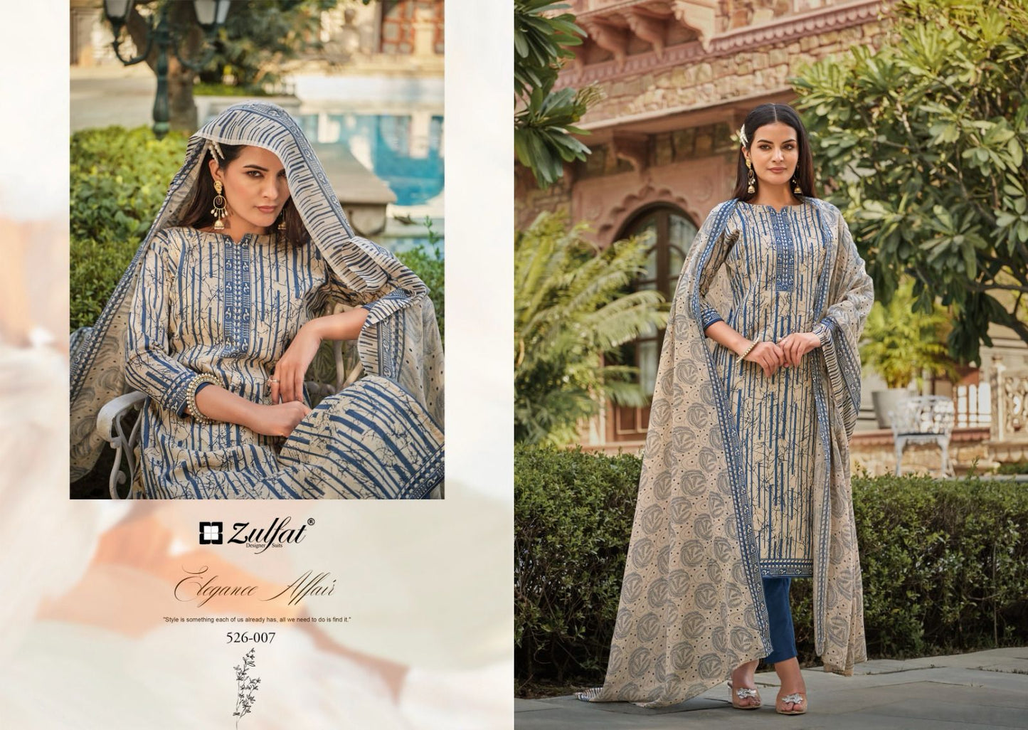 Baani Zulfat Designer Cotton Dress Material