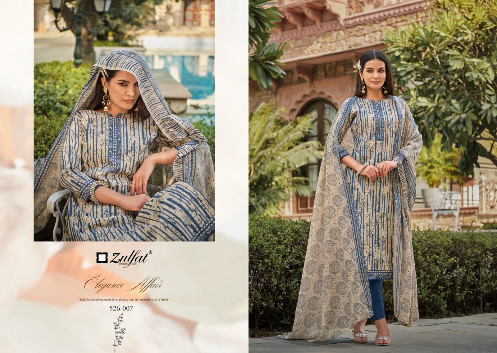 Baani Zulfat Designer Cotton Dress Material