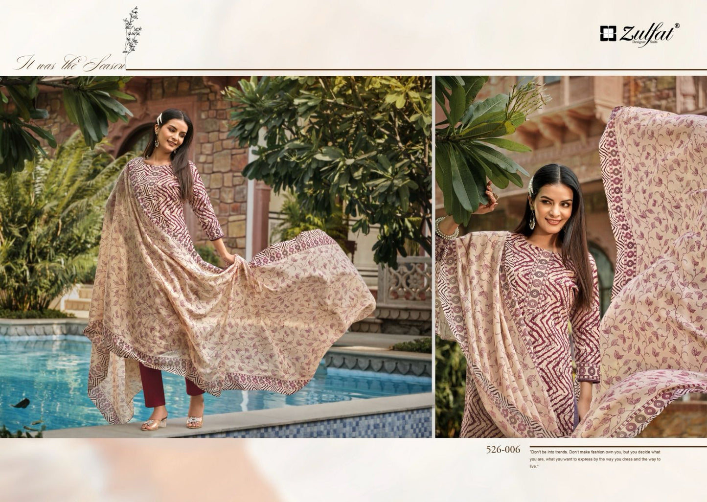 Baani Zulfat Designer Cotton Dress Material
