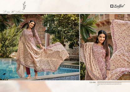 Baani Zulfat Designer Cotton Dress Material