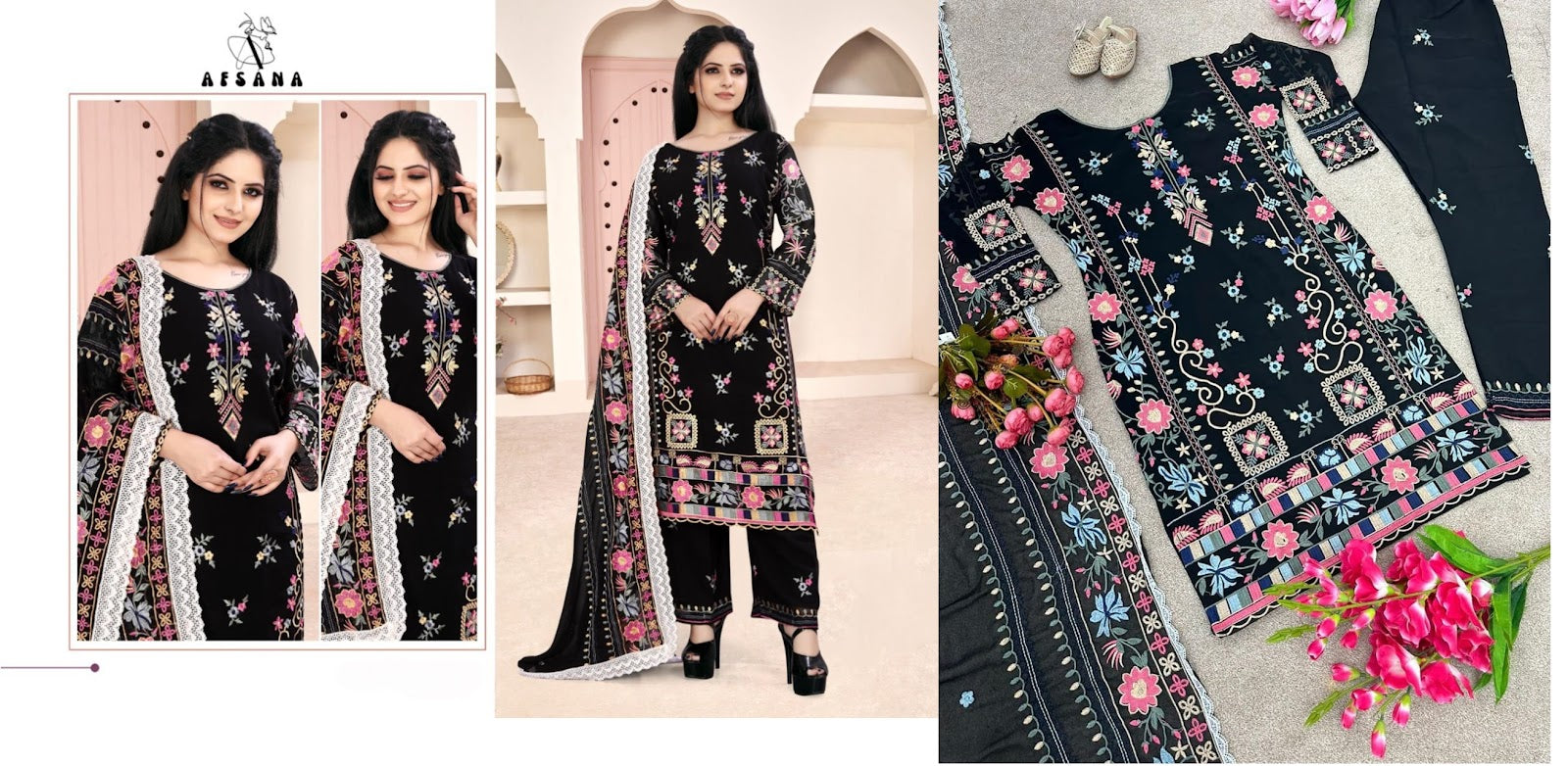 Babli Afsana Fox Georgette Pakistani Readymade Suits
