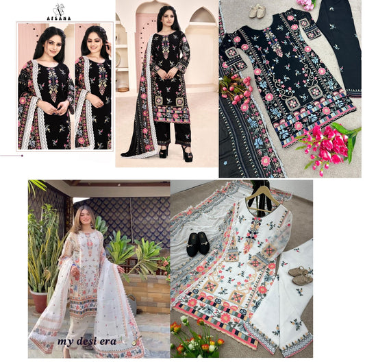 Babli Afsana Fox Georgette Pakistani Readymade Suits