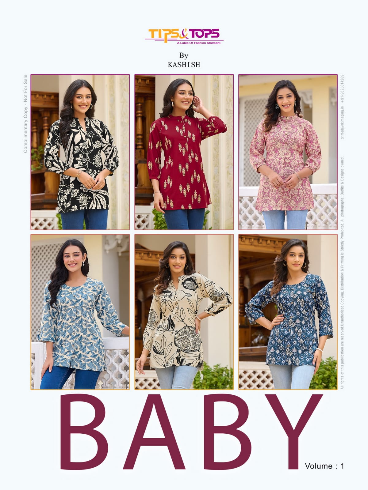 Baby Tips Tops Rayon Stylish Short Tops