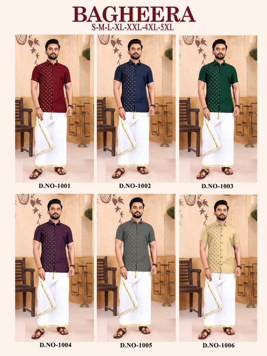 Bagheera Sangeet Slub Cotton Mens Shirts