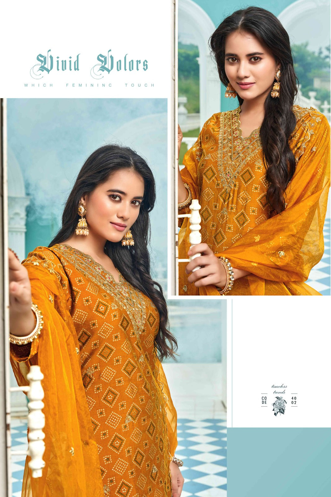 Bahara Vol 2 Pirohi Muslin Readymade Pant Style Suits