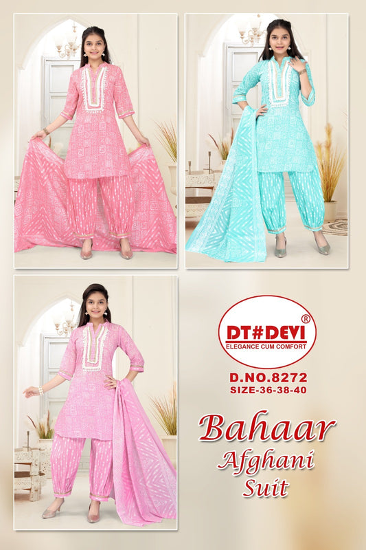 Bahaar-8272 Dt Devi Cotton Readymade Suits