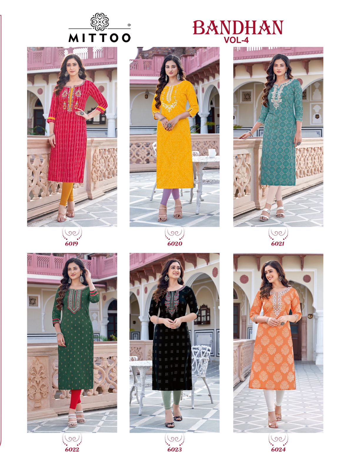Bandhan Vol 4 Mittoo Rayon Long Straight Kurti