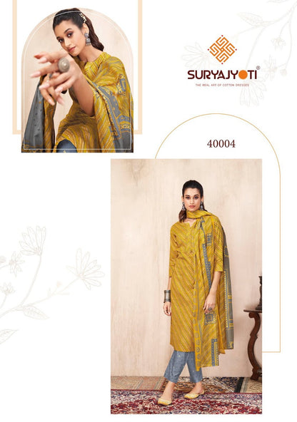 Bandhani Lehariya Special Vol 4 Suryajyoti Readymade Pant Style Suits