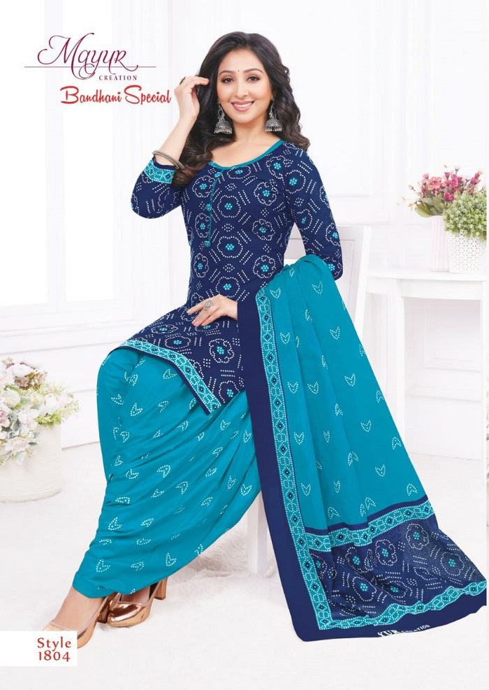 Bandhani Special Vol 18 Mayur Creation Cotton Dress Material