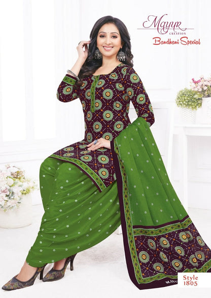 Bandhani Special Vol 18 Mayur Creation Cotton Dress Material