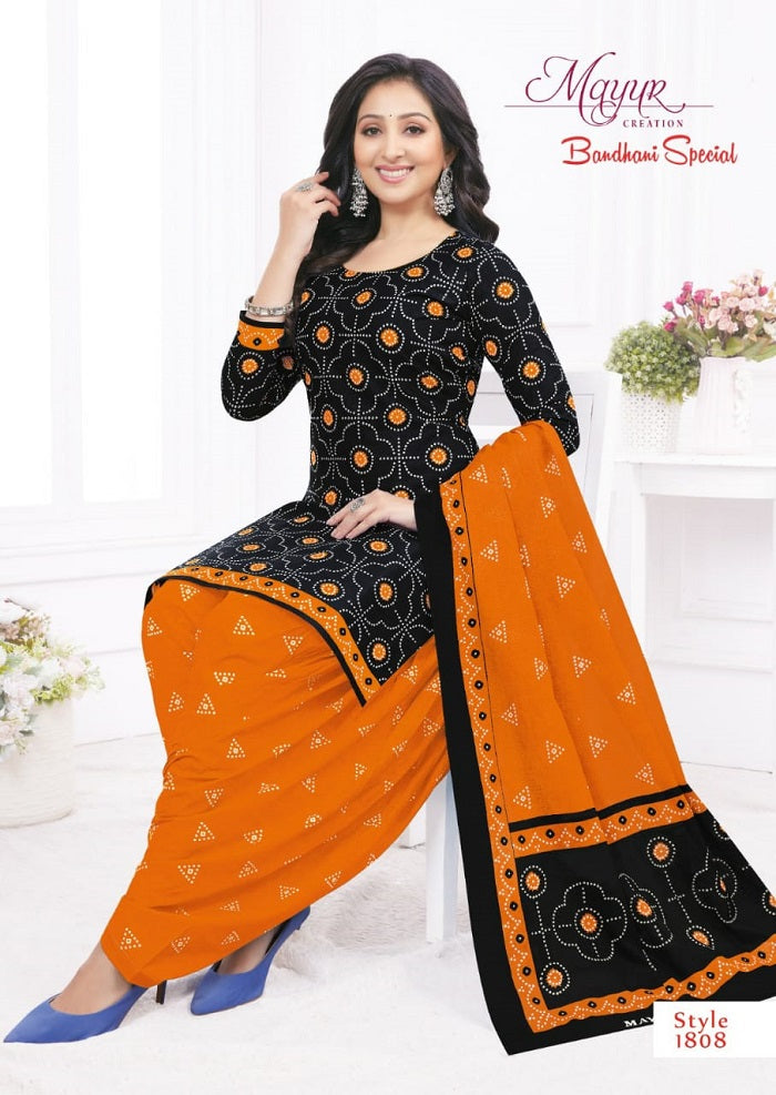 Bandhani Special Vol 18 Mayur Creation Cotton Dress Material