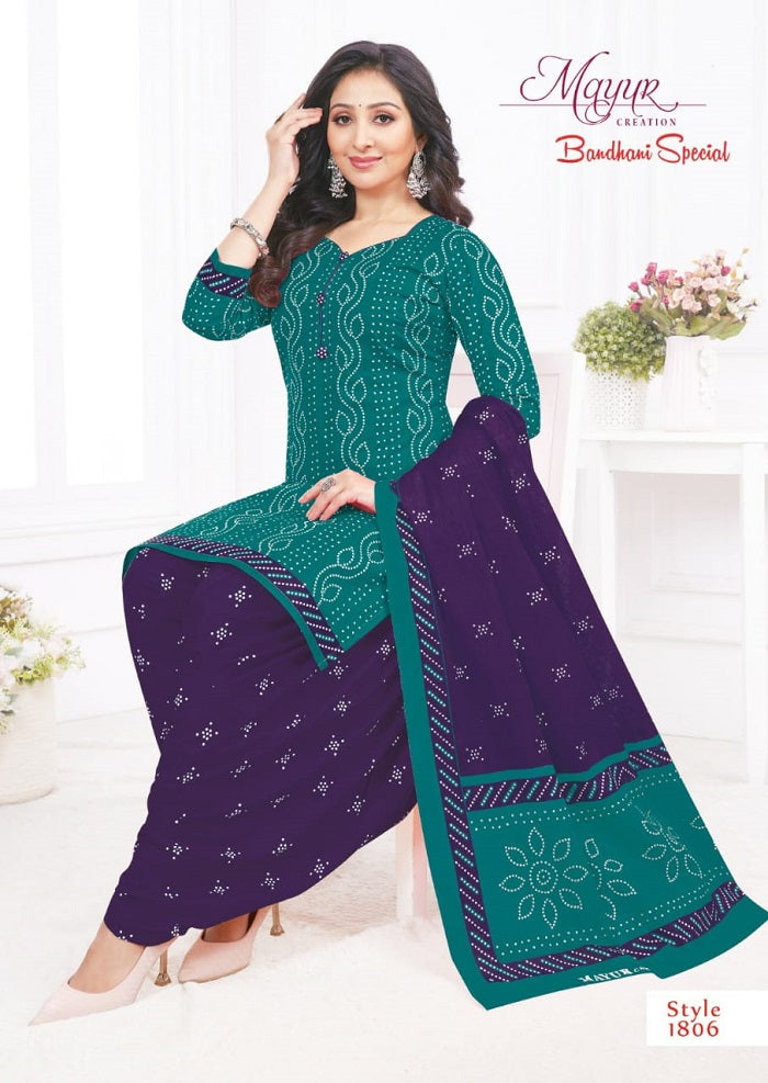 Bandhani Special Vol 18 Mayur Creation Cotton Dress Material