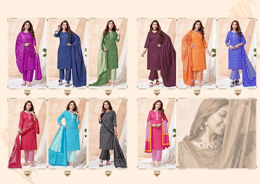 Bandhani Special Vol 1 Jash Cotton Readymade Pant Style Suits