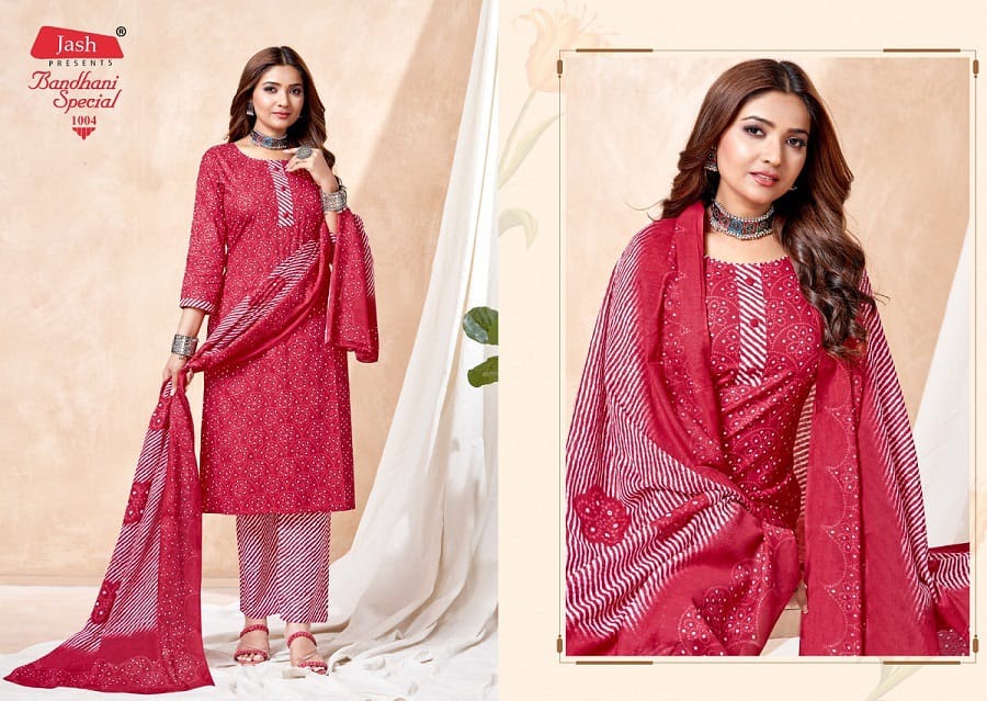 Bandhani Special Vol 1 Jash Cotton Readymade Pant Style Suits
