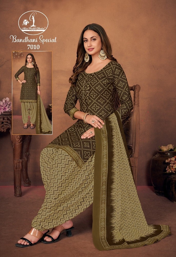 Cotton Bandhani Dress Material (Traditional Patterns) in Surat at best  price by Sahil Textile - Justdial