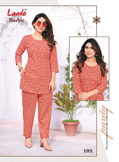 Barbie Vol 1 Laado Mull Cotton Co Ord Set