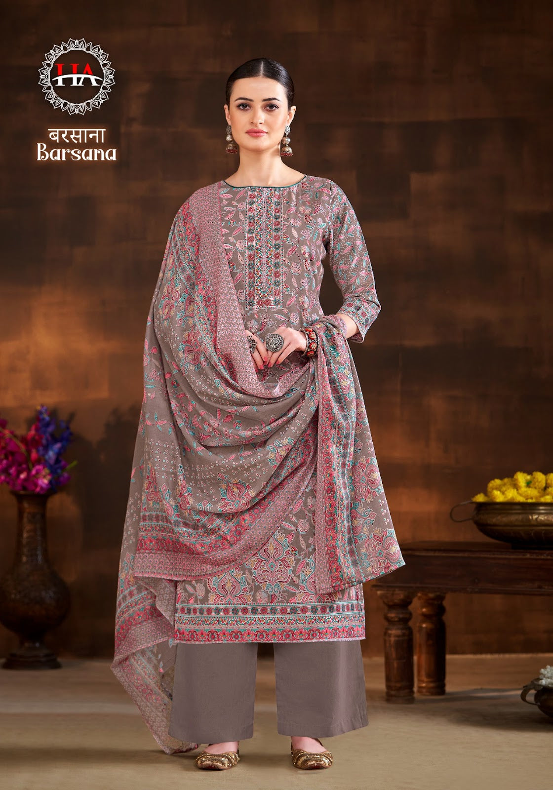 Barsana Harshit Fashion Pure Cotton Plazzo Style Suits