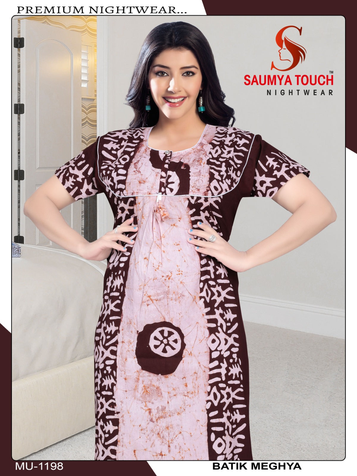Batik-1001 Saumya Touch Night Gowns