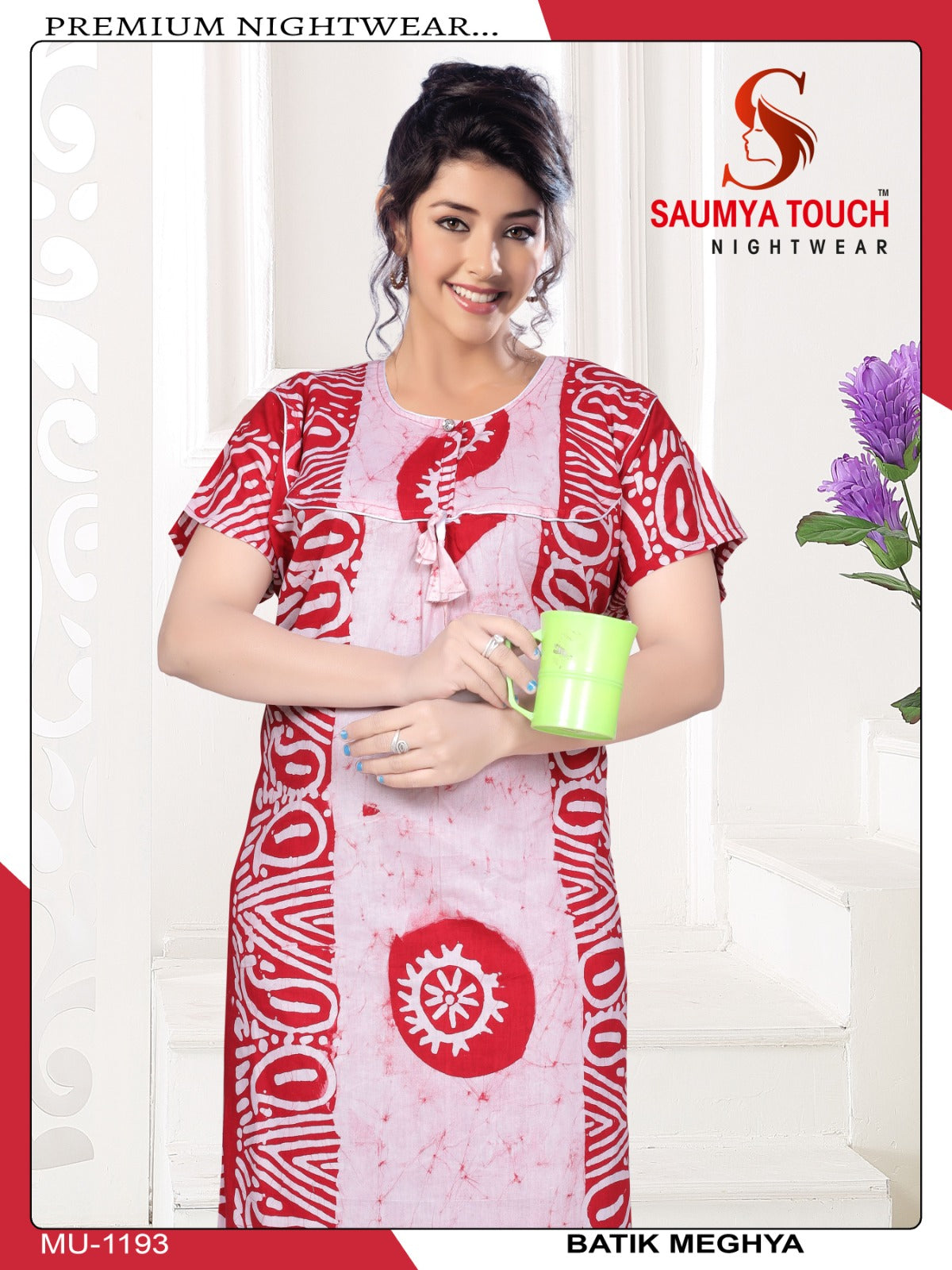 Batik-1001 Saumya Touch Night Gowns