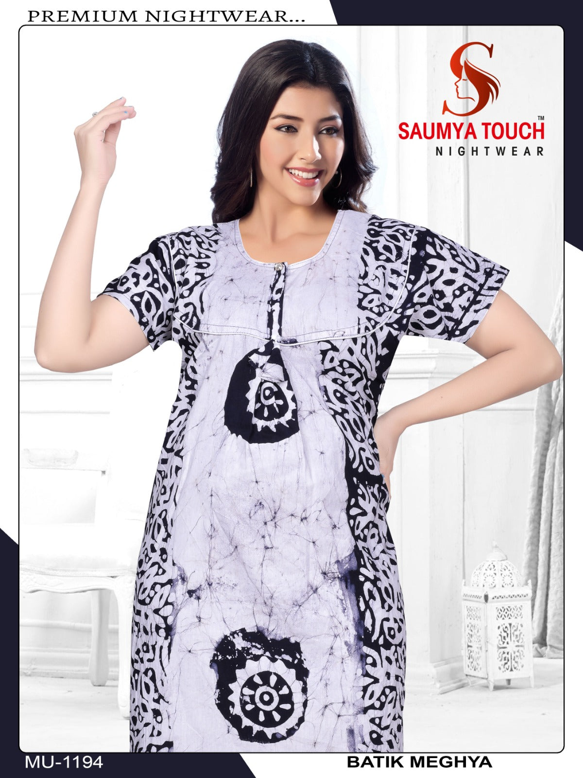Batik-1001 Saumya Touch Night Gowns