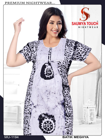 Batik-1001 Saumya Touch Night Gowns