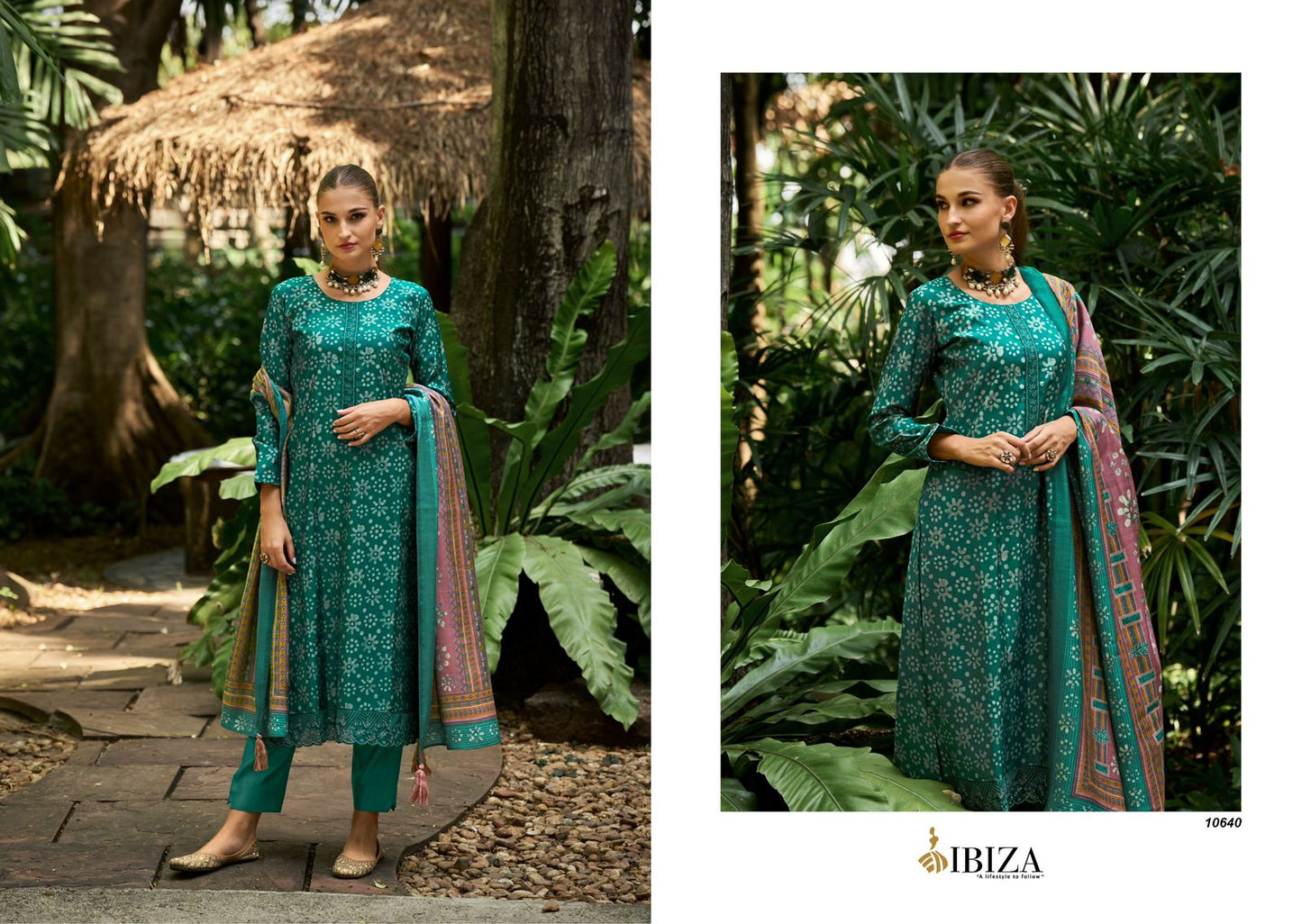 Batik Mantra Ibiza Viscose Muslin Pant Style Suits