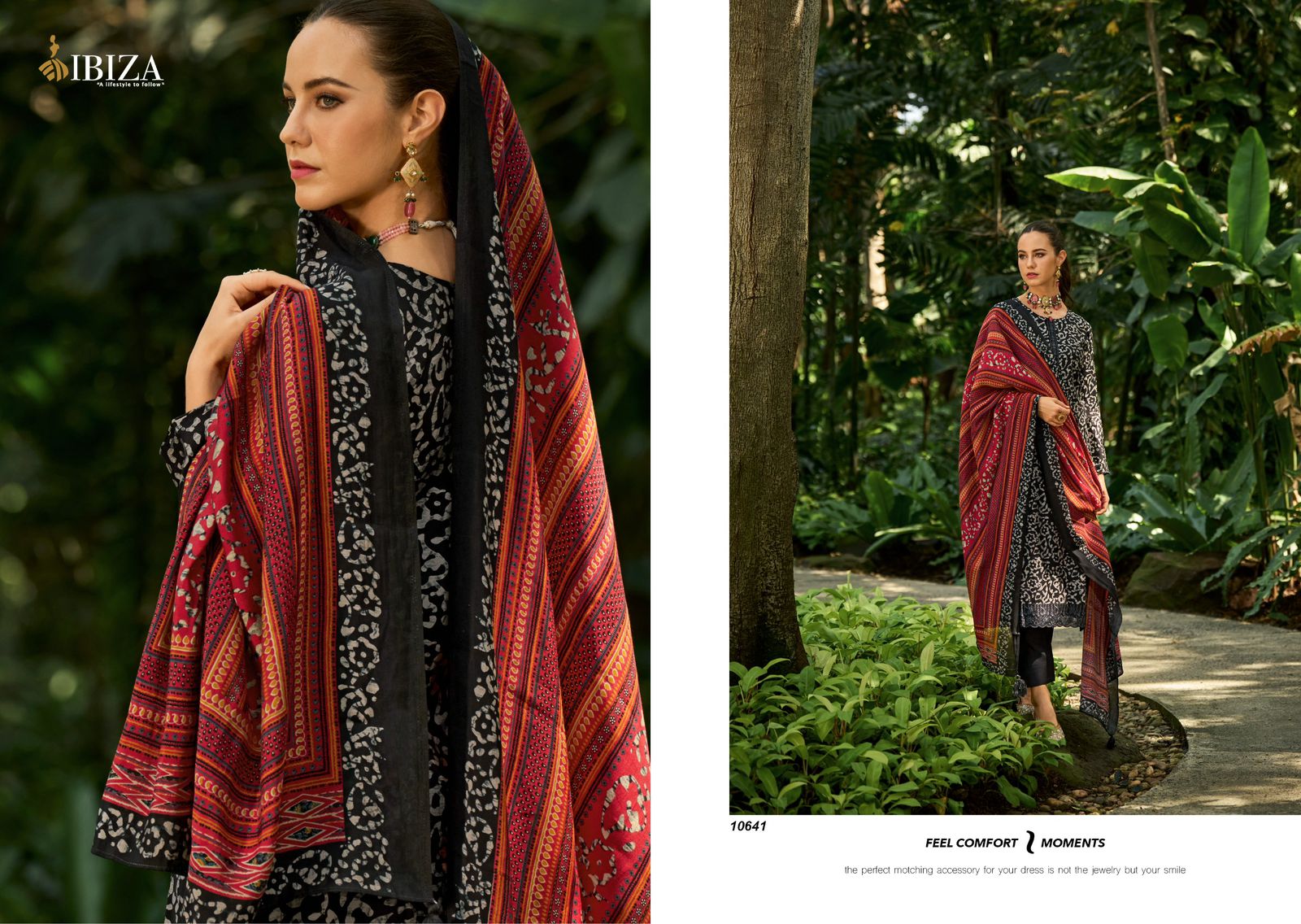 Batik Mantra Ibiza Viscose Muslin Pant Style Suits