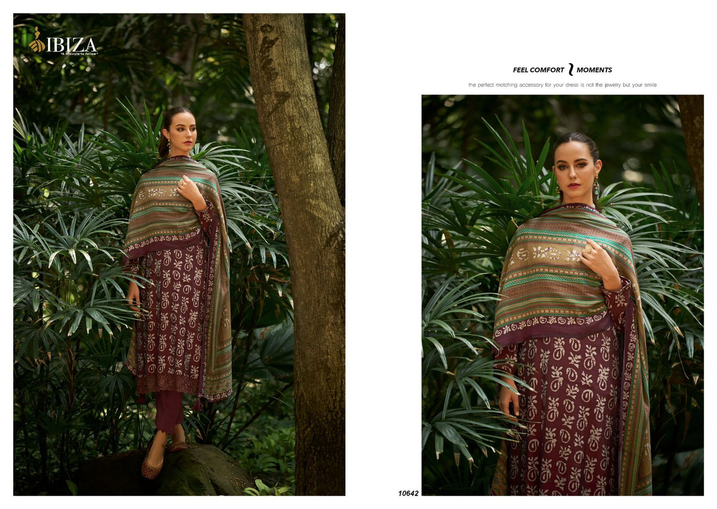 Batik Mantra Ibiza Viscose Muslin Pant Style Suits