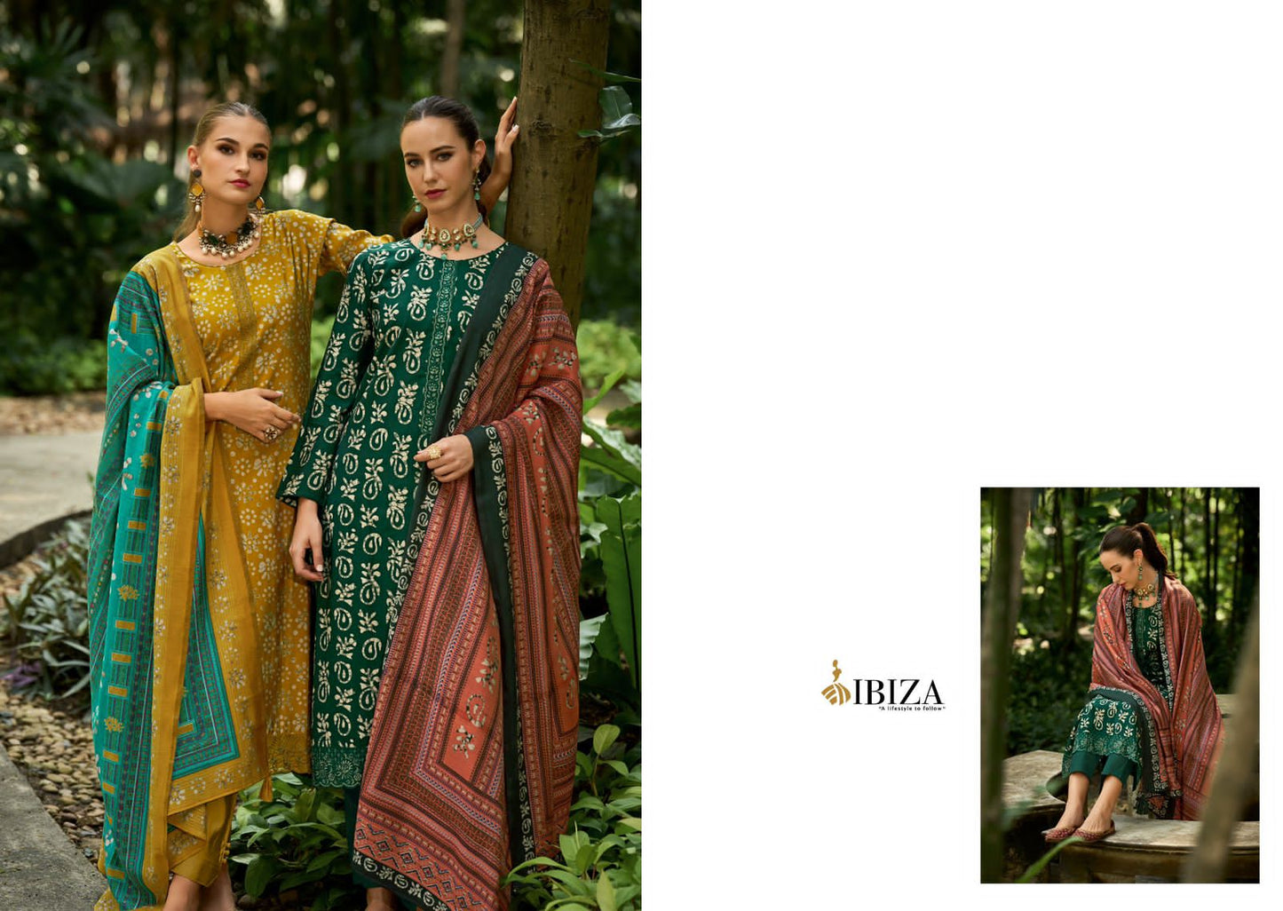 Batik Mantra Ibiza Viscose Muslin Pant Style Suits