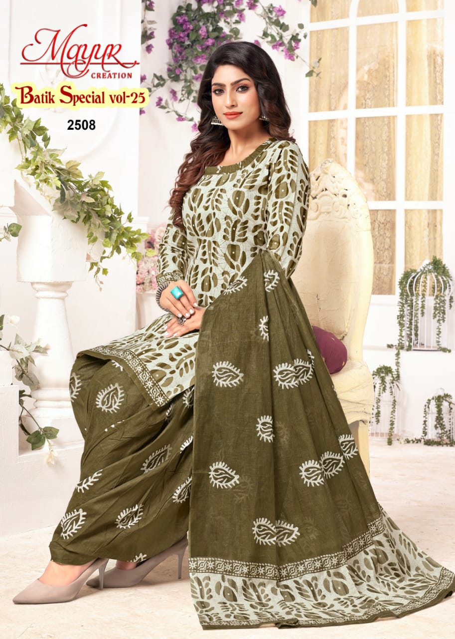 Batik Special Vol 25 Mayur Creation Cotton Cotton Dress Material