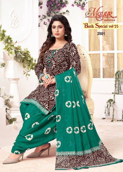 Batik Special Vol 25 Mayur Creation Cotton Cotton Dress Material