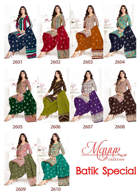 Batik Special Vol 26 Mayur Creation Cotton Dress Material
