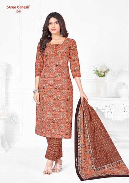 Batik Vol 2 Shree Ganesh Cotton Dress Material